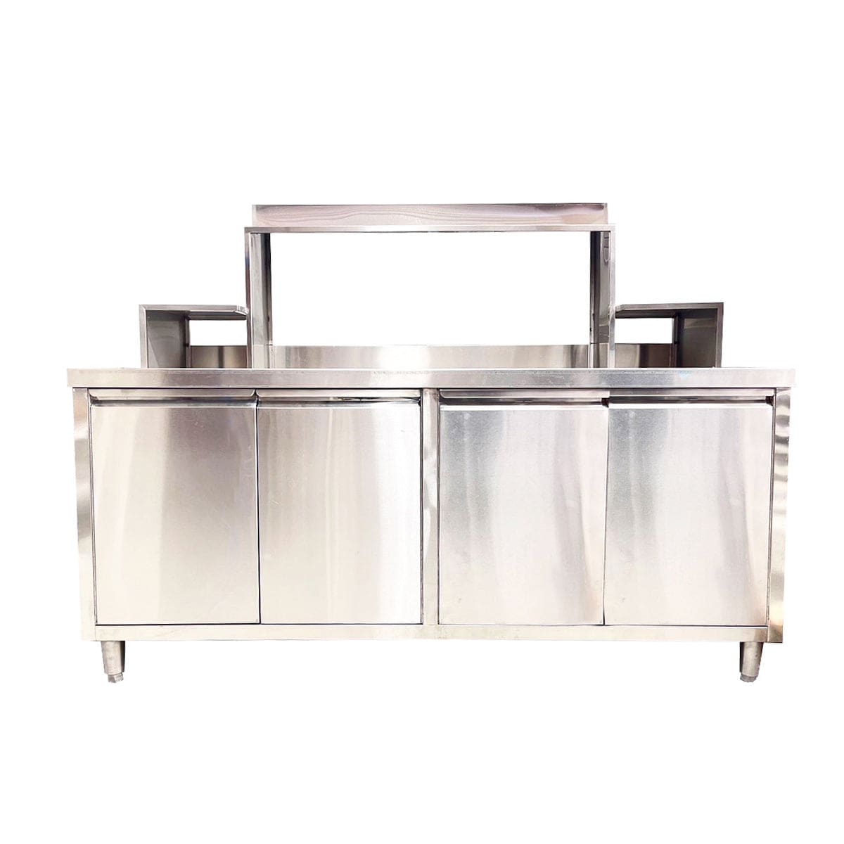16-Gauge 304 Stainless Steel Bubble Tea Work Station, BTS-180,(70.9"W x 29.9"D x 55.1"H) - Chefcoca