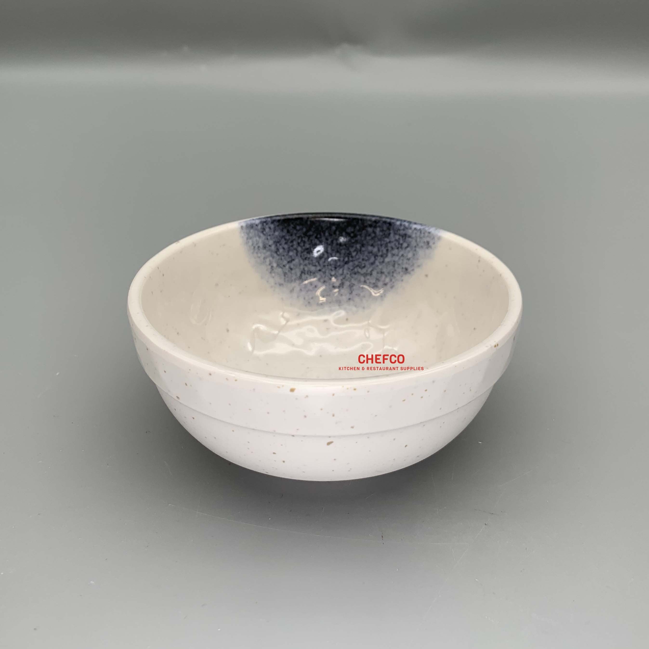 Dark Blue Ombre Low Melamine Bowl (BY4005K) - Chefcoca