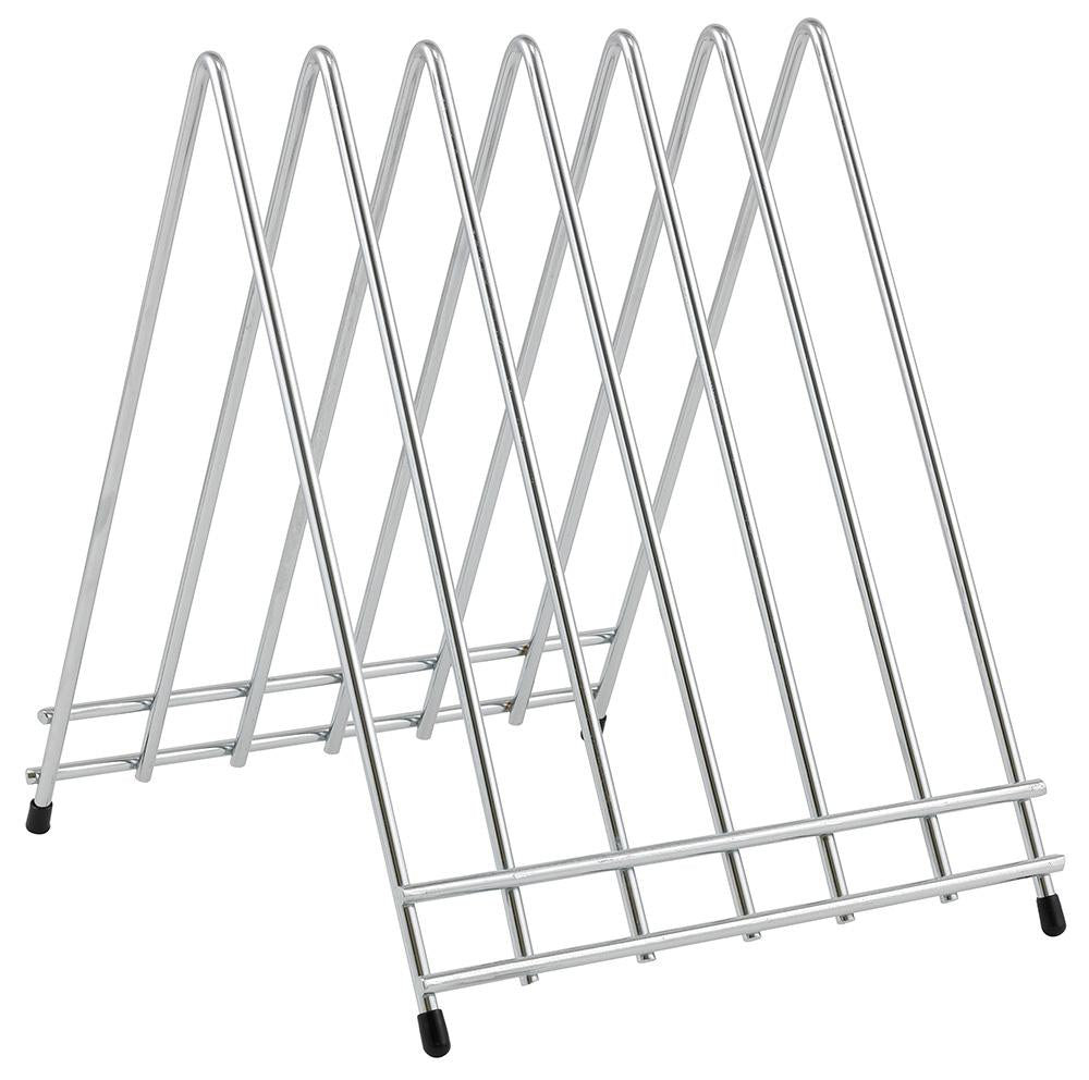 Cutting Board Rack, 6 Slots, Chrome Plated - Chefcoca