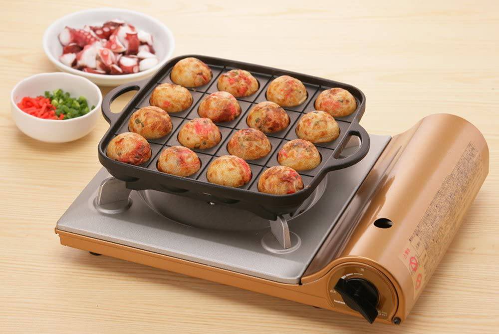 Iwatani CB-P-TAF Non-Stick Takoyaki Pan - Chefcoca