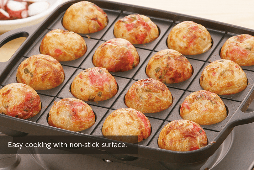 Iwatani CB-P-TAF Non-Stick Takoyaki Pan - Chefcoca