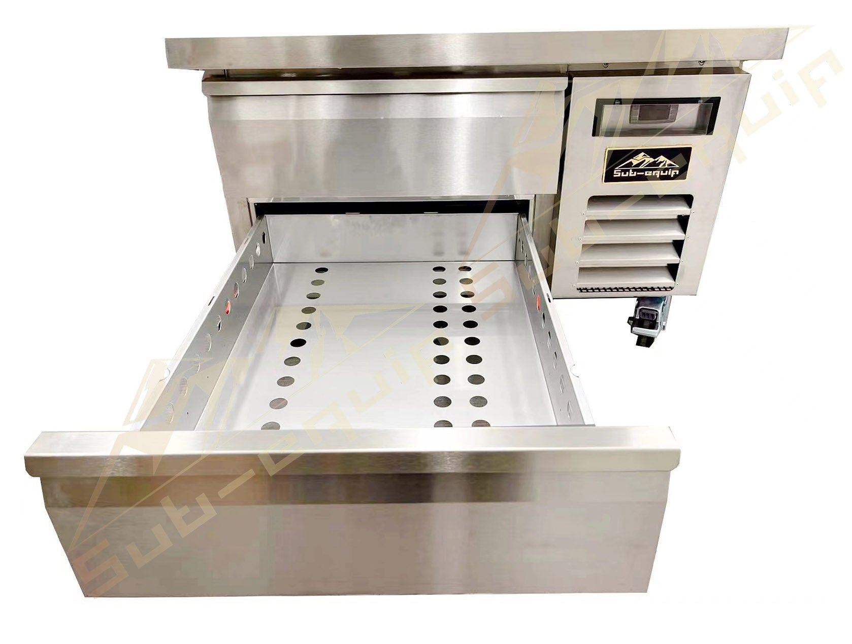Sub-equip, Stainless Steel 48" Refrigerated Chef Base - Chefcoca