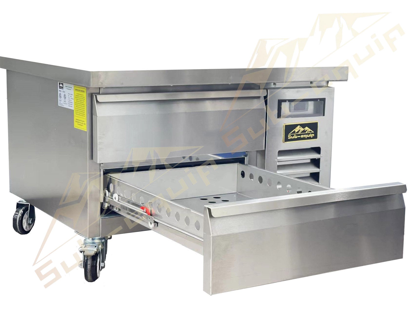 Sub-equip, Stainless Steel 36" Refrigerated Chef Base - Chefcoca