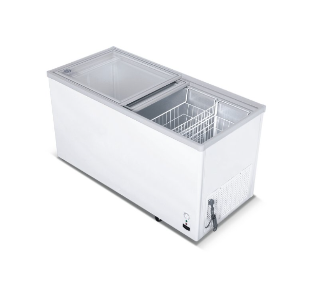 Sub-equip 148L Flat Top Sliding Glass Chest Freezer (30"W x 22"D x 33"H) - Chefcoca