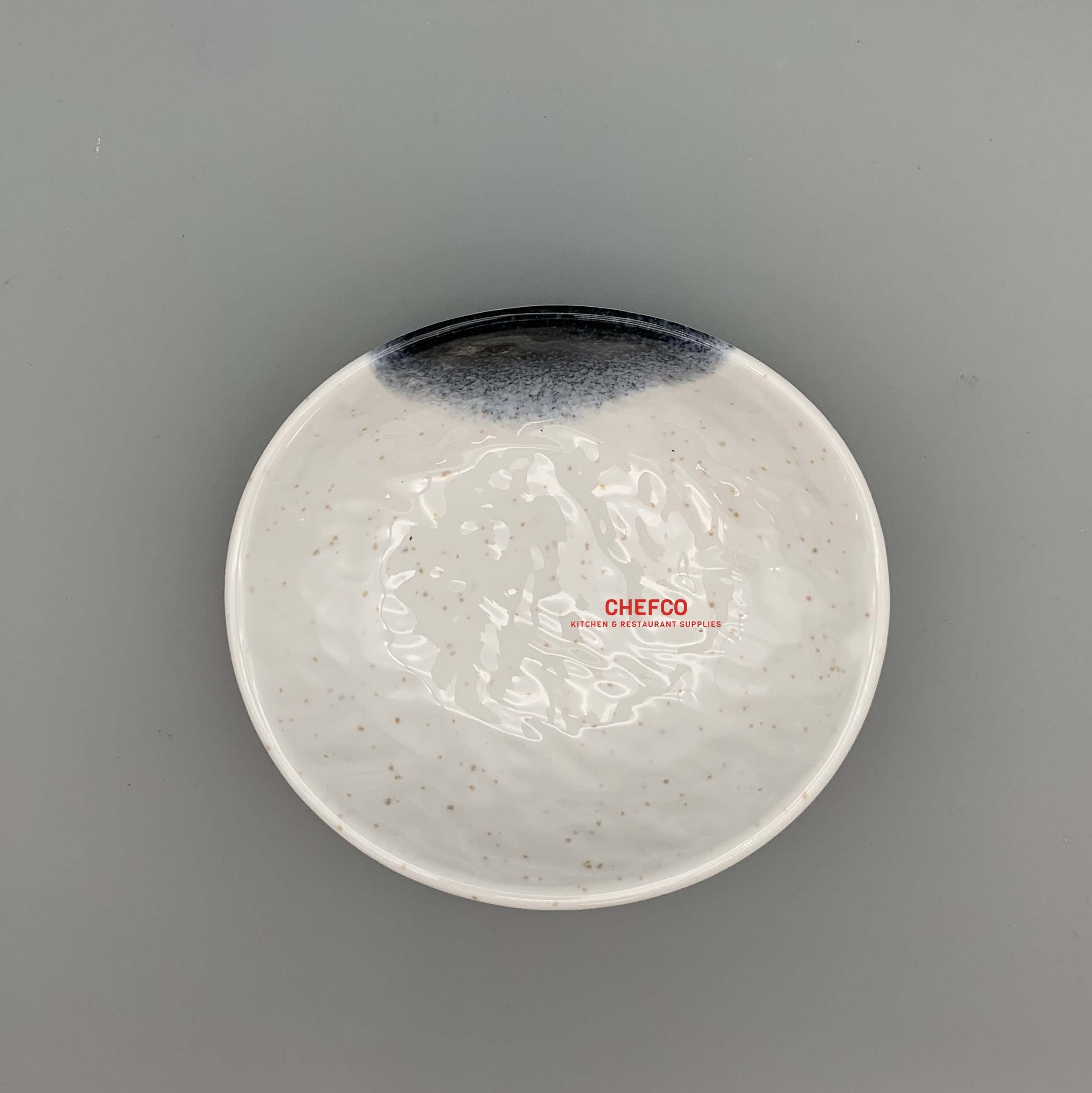 CHEFCO, 39020K,Dark Blue Ombre Melamine Bowl (L17.8cm/7" x W 15.5cm/6.1" x H 3cm/1.2") - Chefcoca
