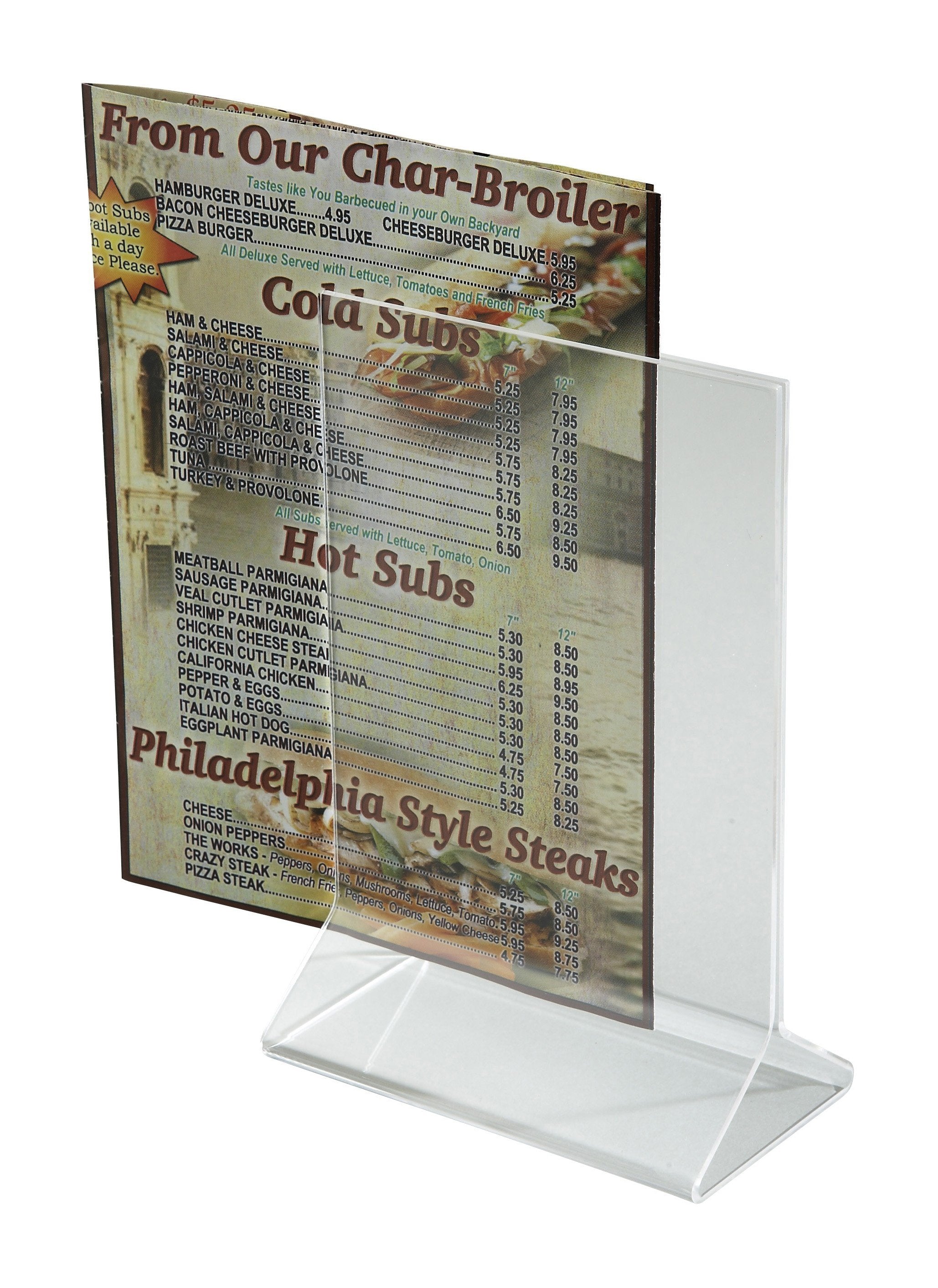 CHEFCO,ACH-46/ATCH-46,Acrylic Table Sign Holder, 4" x 6"