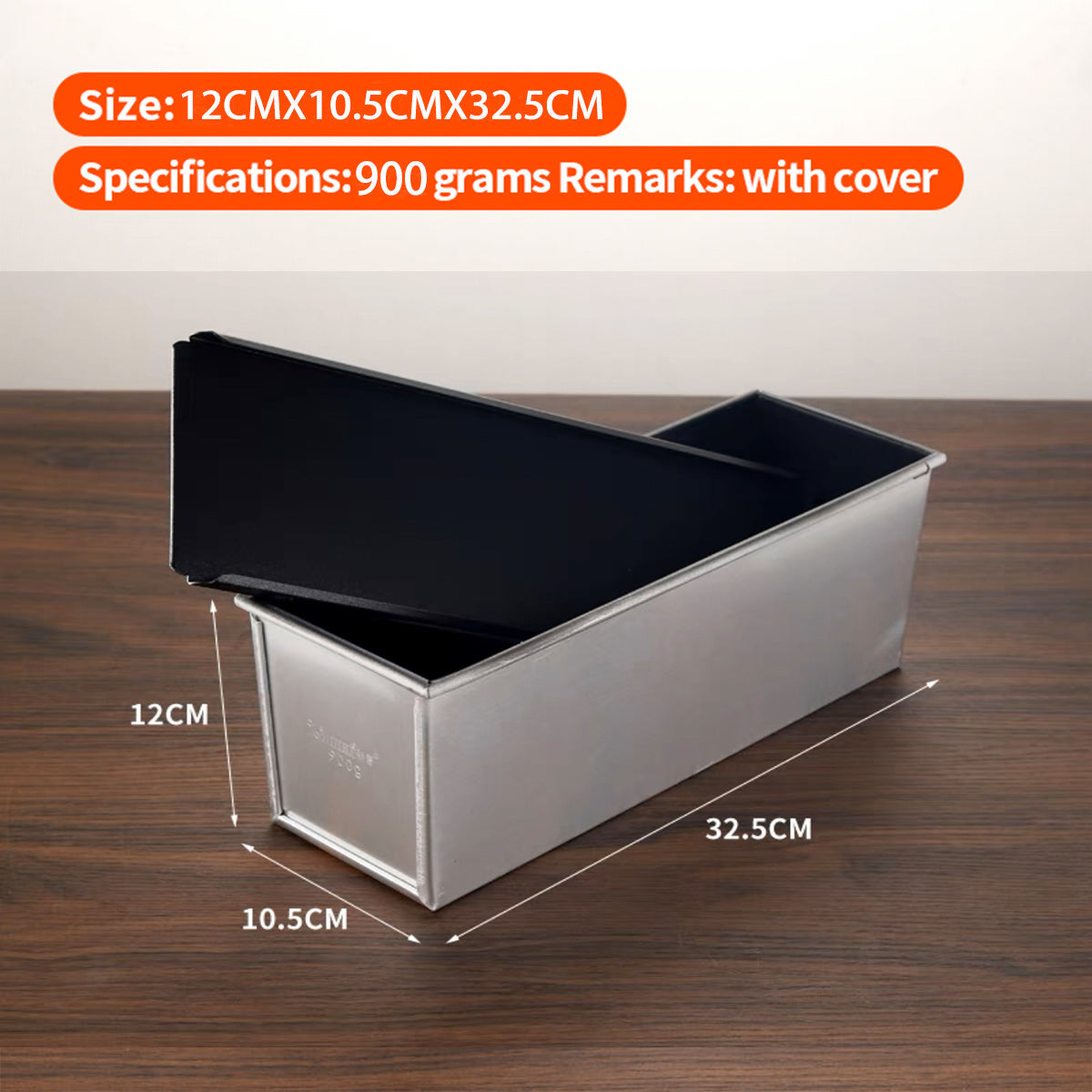 CHEFCO,ALP-900,Non-stick Aluminum Loaf Pan/Toast Pan with Lid - Chefcoca