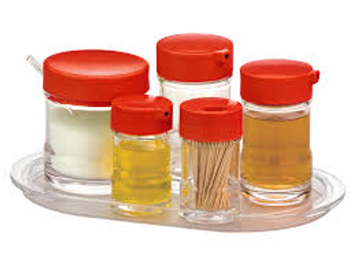 CHEFCO,JB-8049,Clear Polycarbonate Oval Condiment Plate(Large)