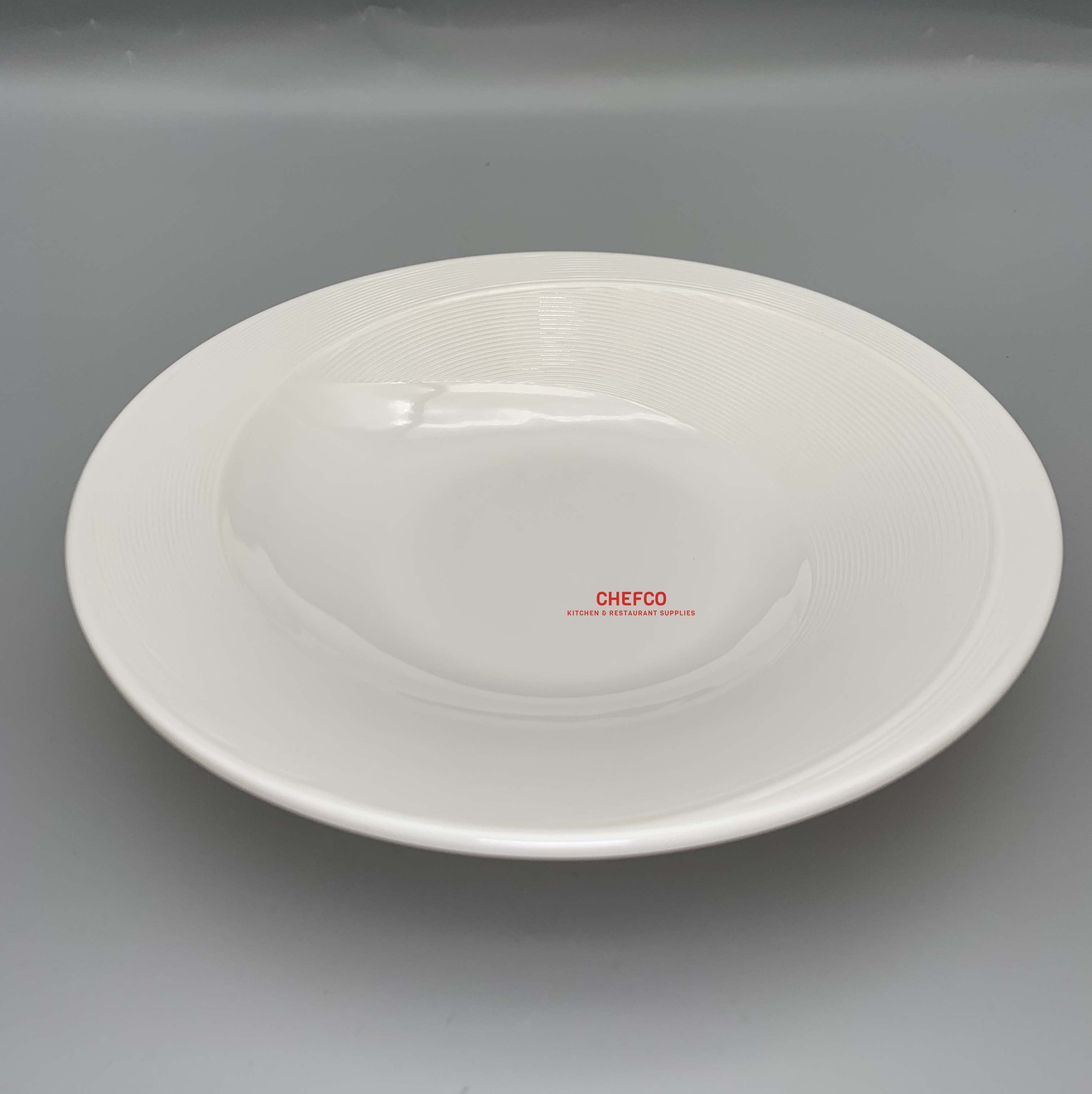 CHEFCO,JMC046, Beige Melamine Deep Dinner Plates(Dia 30.8cm/12.1" x H 5.5cm/2.2") - Chefcoca