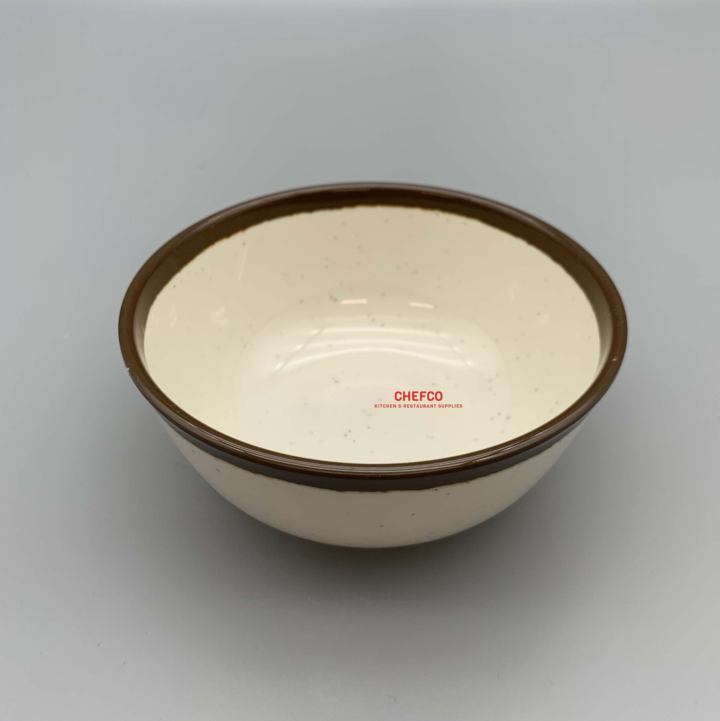 CHEFCO,JS505, Two Toned Rim Melamine Bowl - Chefcoca