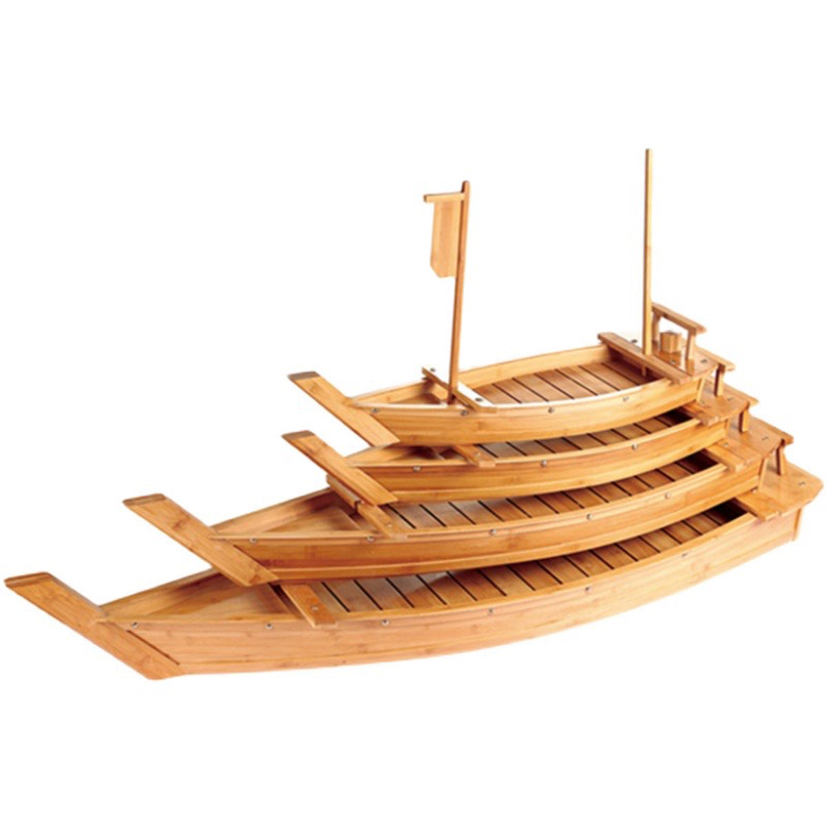 CHEFCO,SBB-120, Bamboo Sushi Serving Boat (120cm/47.2" L) - Chefcoca
