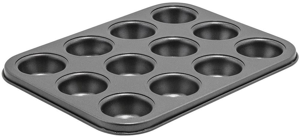 12-Cup Mini Muffin Pan, Non-stick Carbon Steel, 3/4oz each - Chefcoca