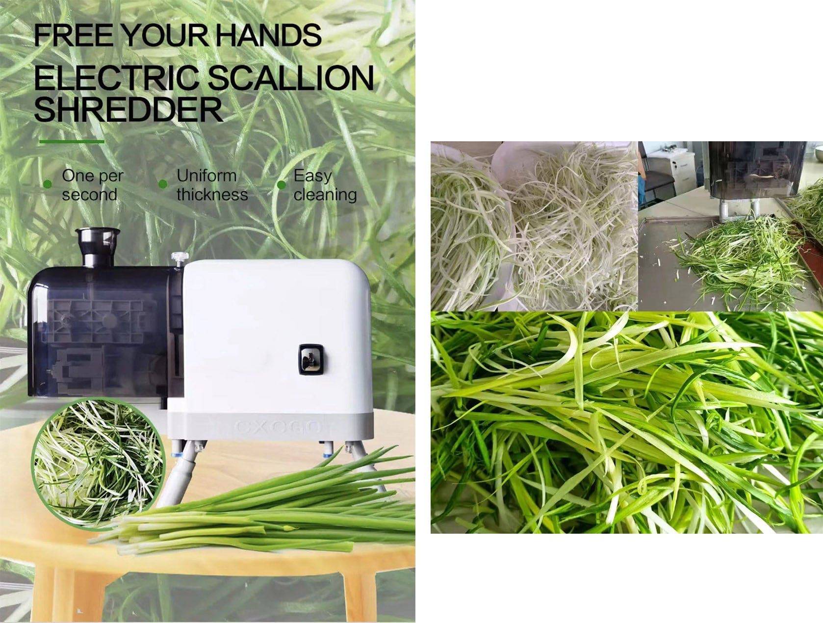 Vegetable Cutter/Slicer, Green Onion Shredder - Chefcoca