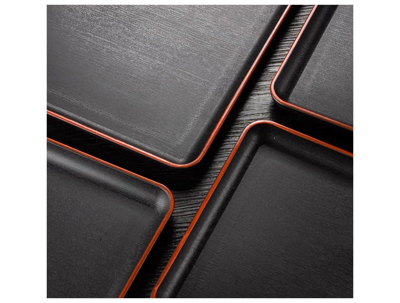 Chefco, A9-692PS,Rectangular Non-Slip Multi-Purpose Plastic Fast Food Serving Trays (12.75"X9.2"X0.79") - Chefcoca