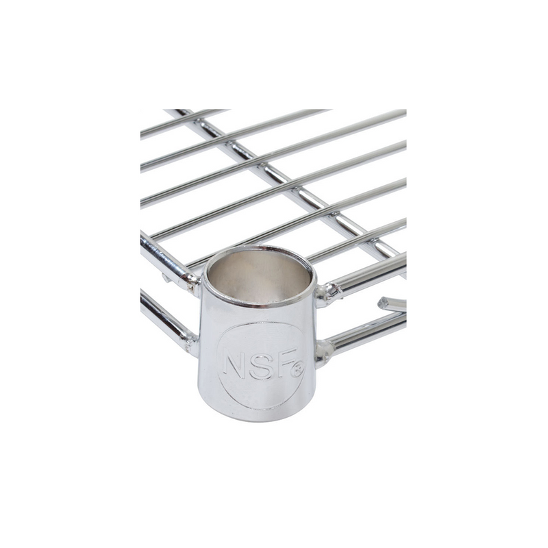 Chrome Plated Wire Shelves 24" Width (2 Pieces, shelves only)