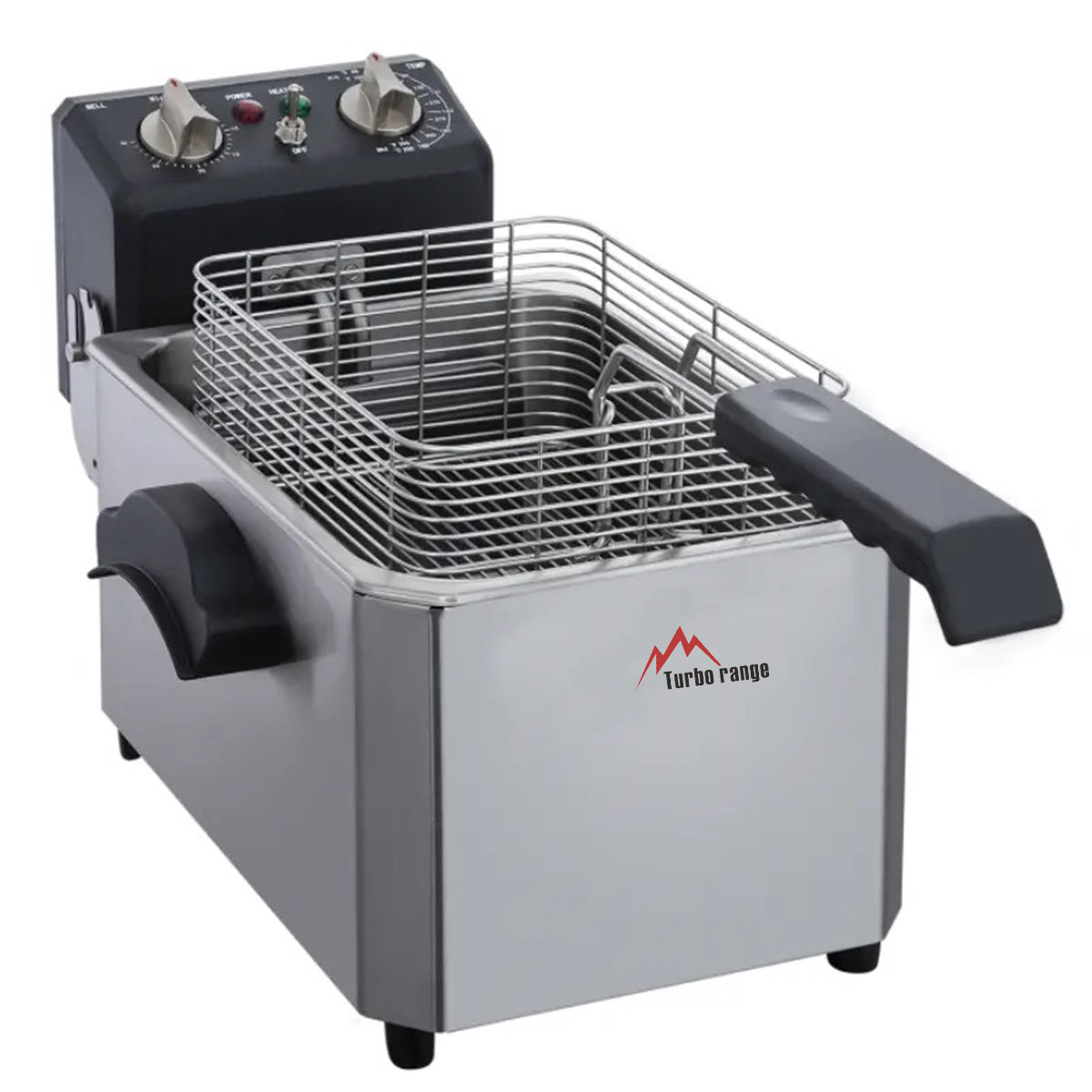 Countertop Single Well Deep Fryer,10LBS Oil Capacity, 120V - Chefcoca
