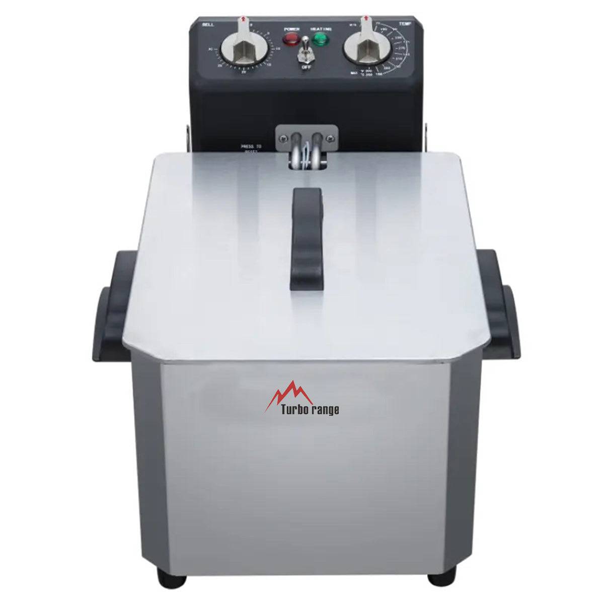 Countertop Single Well Deep Fryer,10LBS Oil Capacity, 120V - Chefcoca