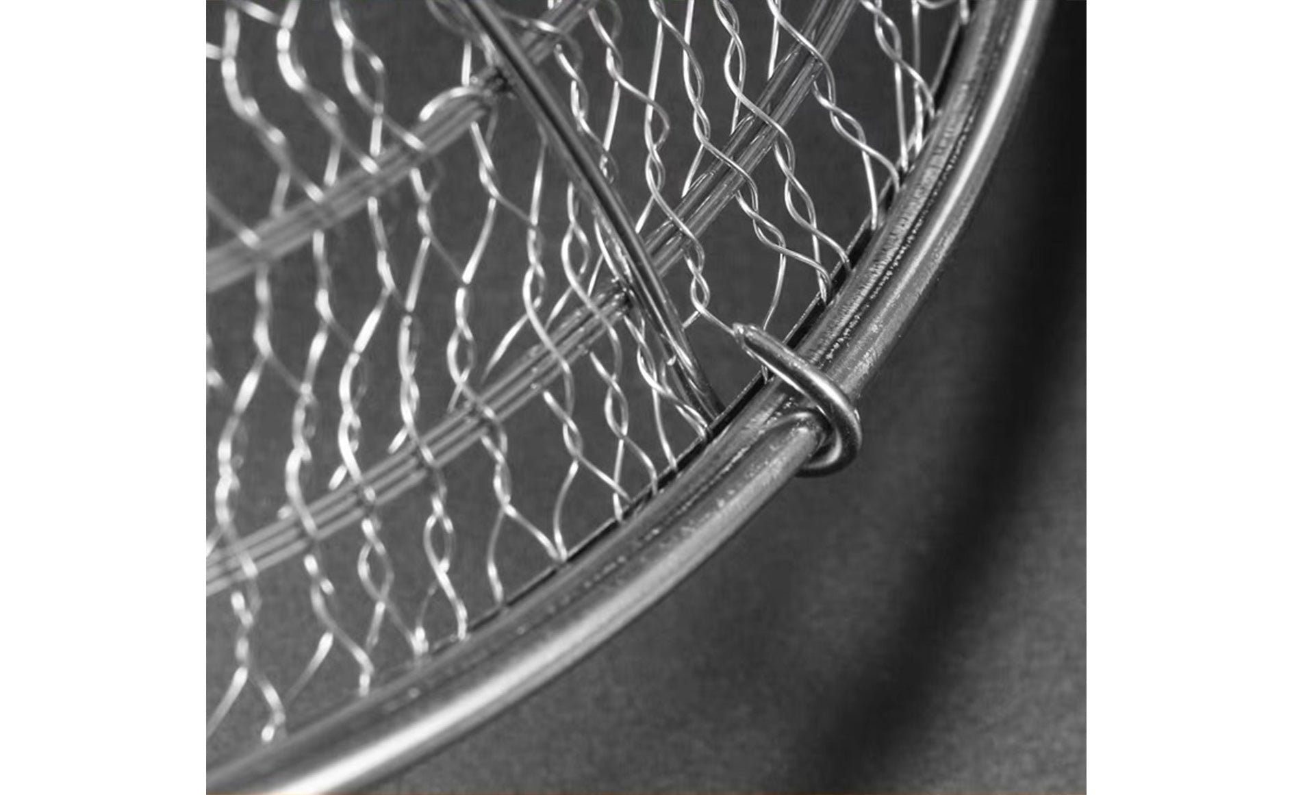 Round Double-lined Stainless Steel Mesh Skimmer with Bamboo Handle (8"-13") - Chefcoca