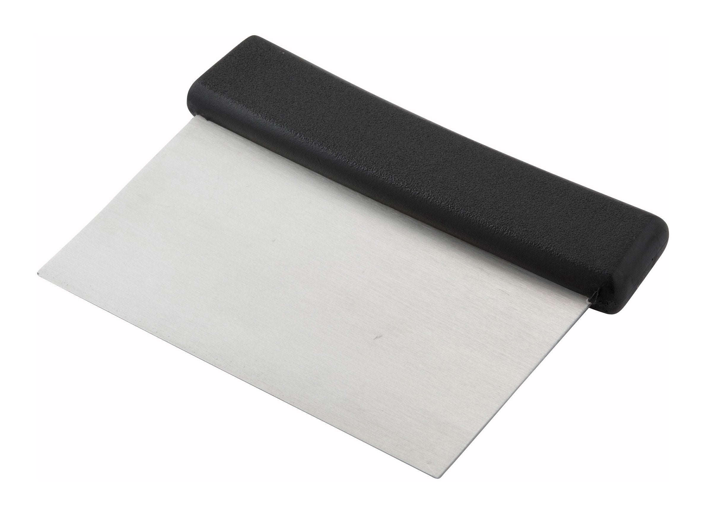 DSC-2-Stainless Steel Dough Scraper, Plastic Handle (6"L x 3"W)