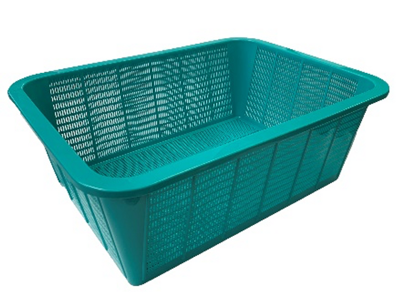 Green Rectangular Vegetable Wash Basket (49cmL x 37cmW x 18cmH)
