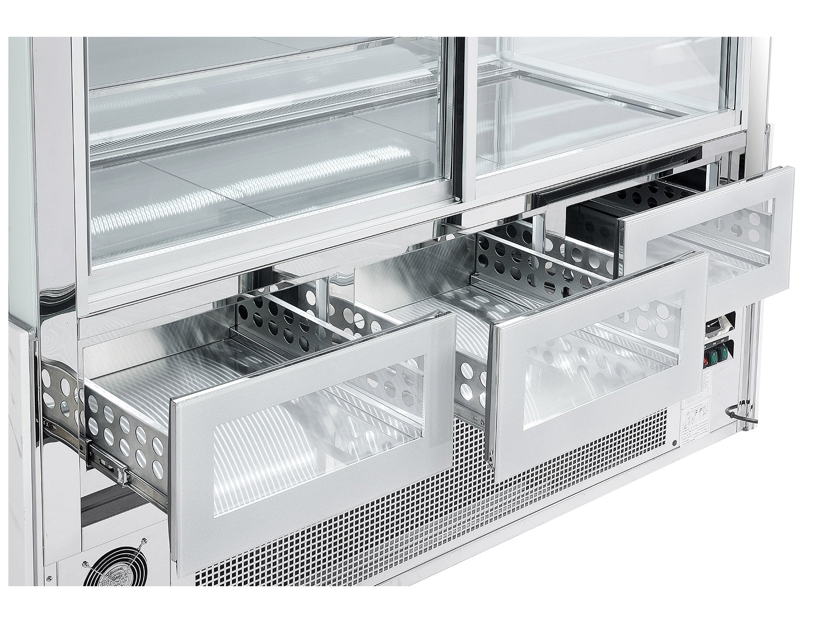 Sub-equip, 59"Cake Display Showcase,Refrigerated Bakery Display Case with LED Lighting - Chefcoca