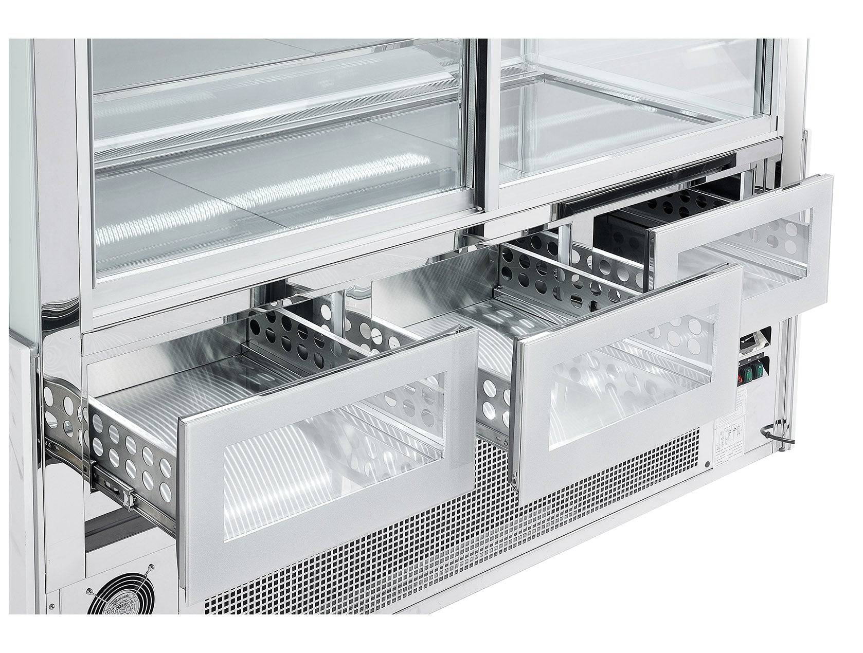 Sub-equip, 71"Cake Display Showcase,Refrigerated Bakery Display Case with LED Lighting - Chefcoca
