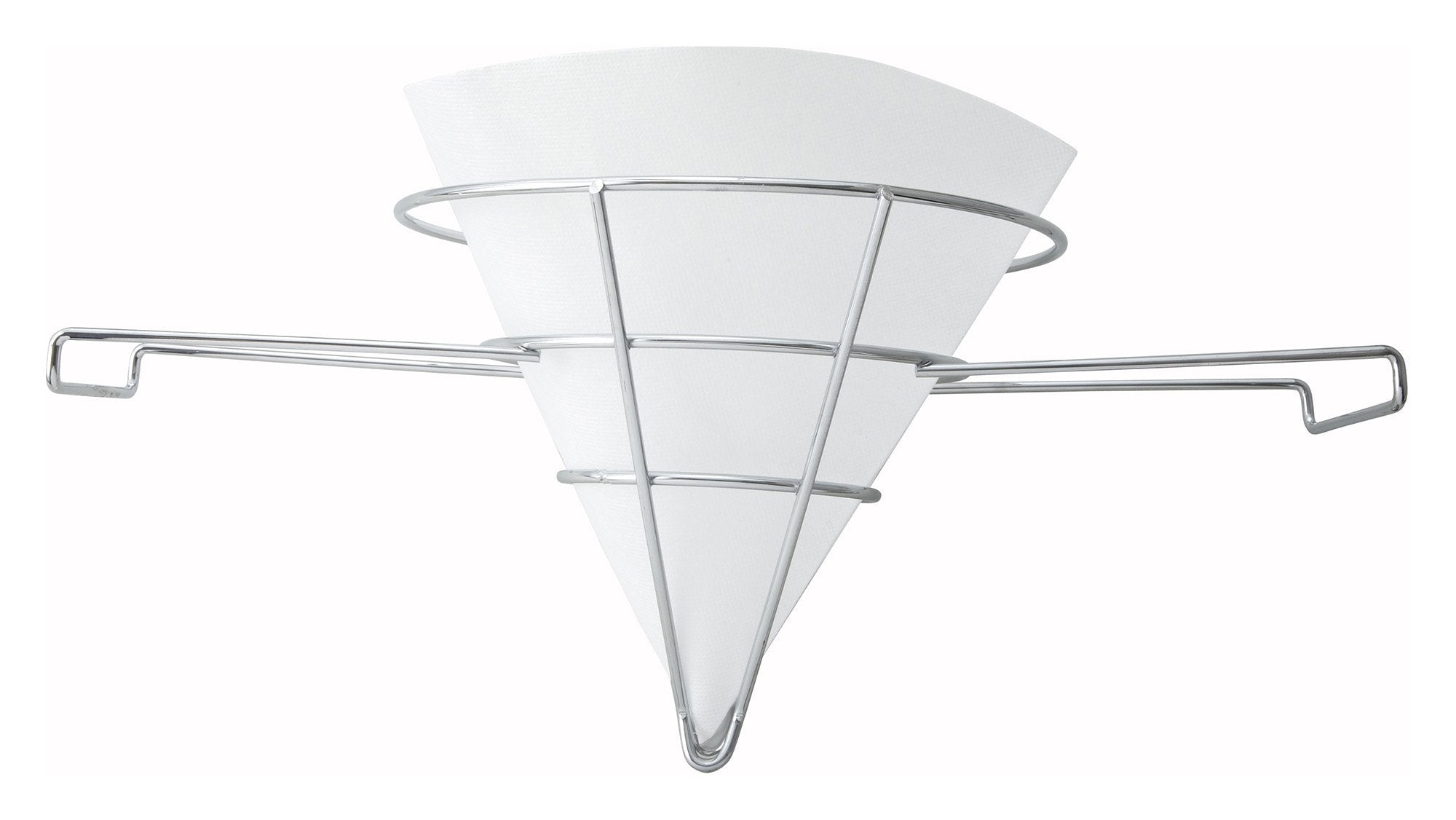 10" Fryer Filter Stand, Chrome Plated - Chefcoca