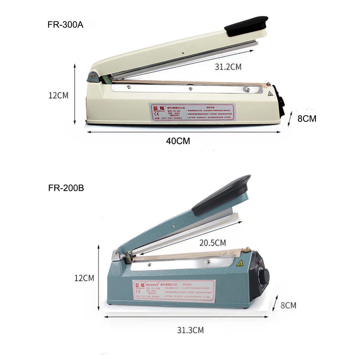 Impulse Heat Manual Film Plastic Brown Paper Bag Sealing Machine - Chefcoca