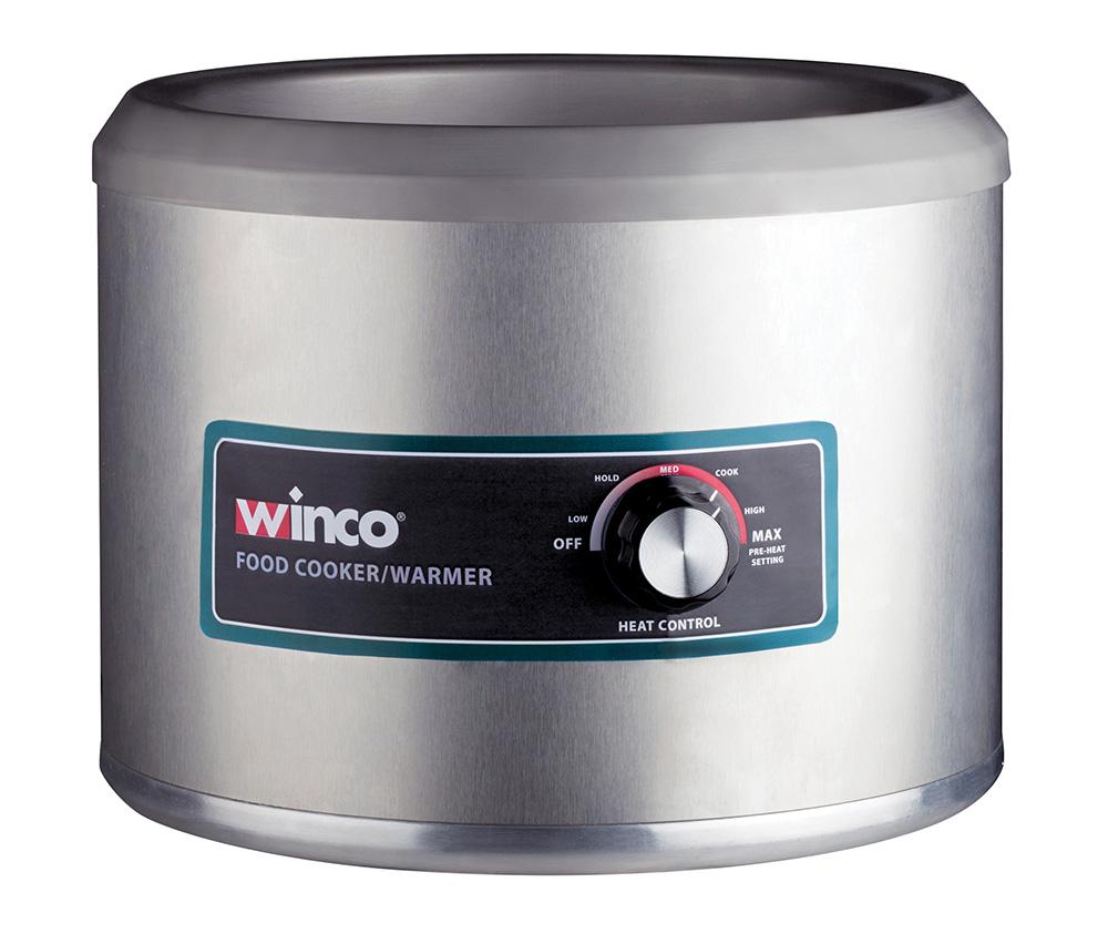 Winco FW-11R500 Electric Round Food Warmer, 11 Quart, Steel - Chefcoca