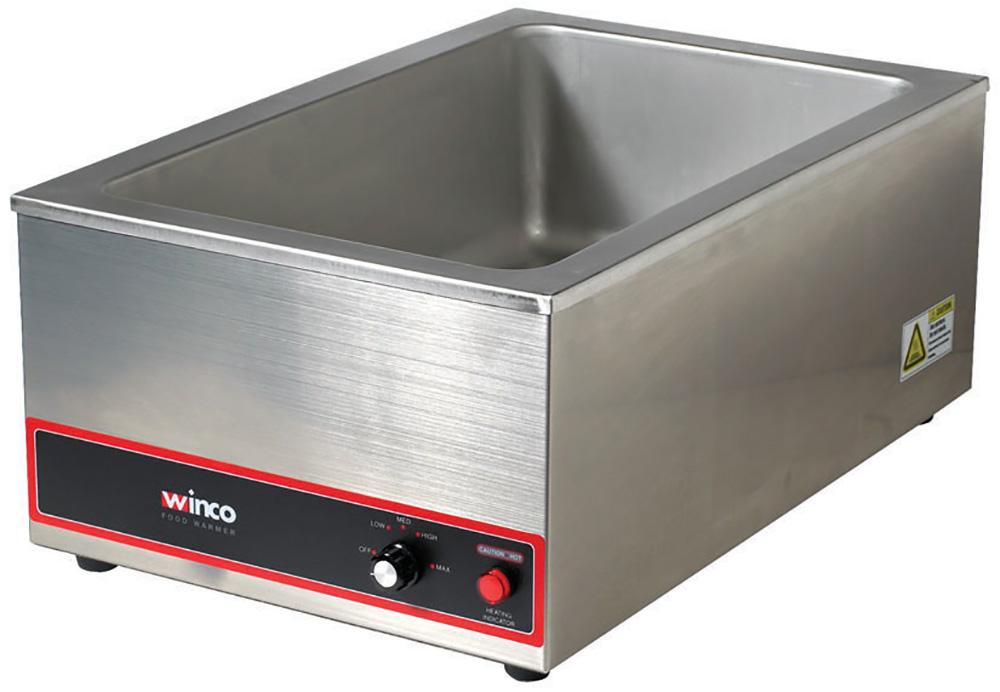 Winco FW-S500 Electric Food Warmer, Stainless Steel - Chefcoca