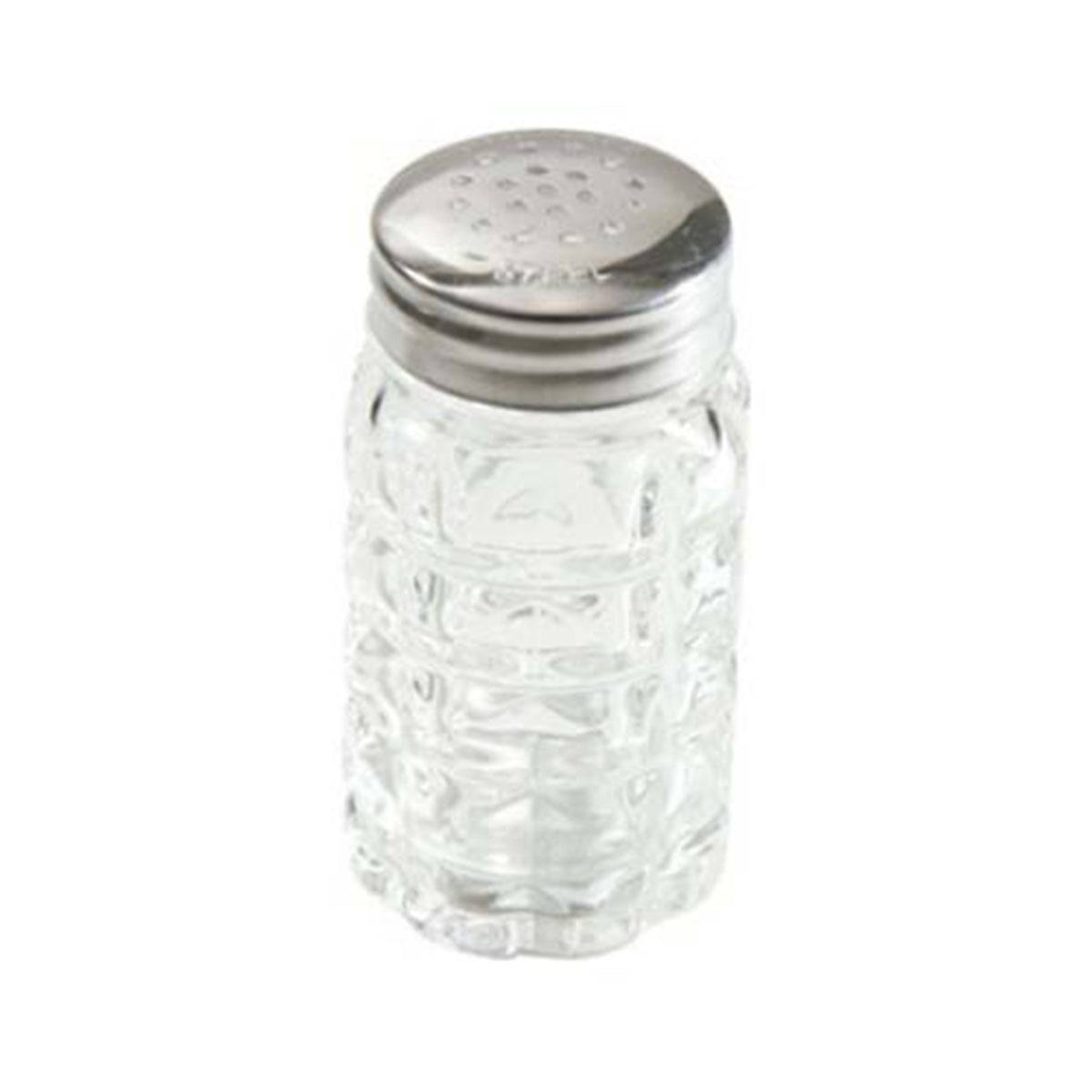 Classic Shakers with Flat Tops, 2-Ounce, Medium, Clear, Stainless Steel - Chefcoca