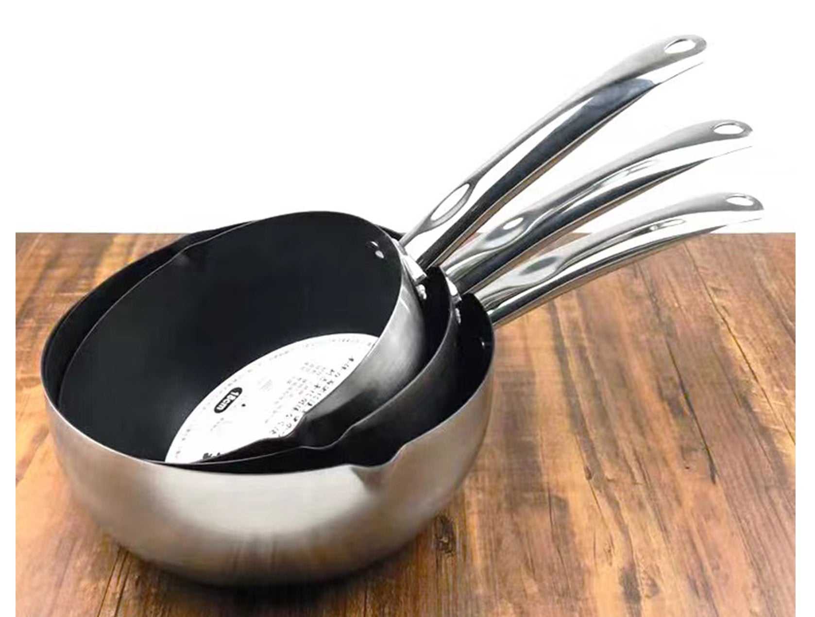 Non-Stick Steel Sauce Pan (18cm-22cm Diameter) - Chefcoca