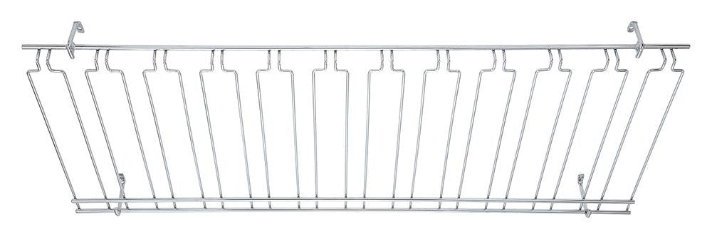 Overhead Glass 11 Channel Racks Chrome Plated - Chefcoca
