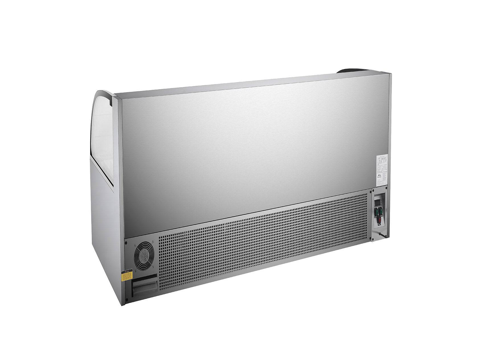 Sub-equip,30" Low Profile Horizontal Air Curtain Open Refrigerated Display Case,Grab and Go refrigerator (W30" X D34"X H33") - Chefcoca