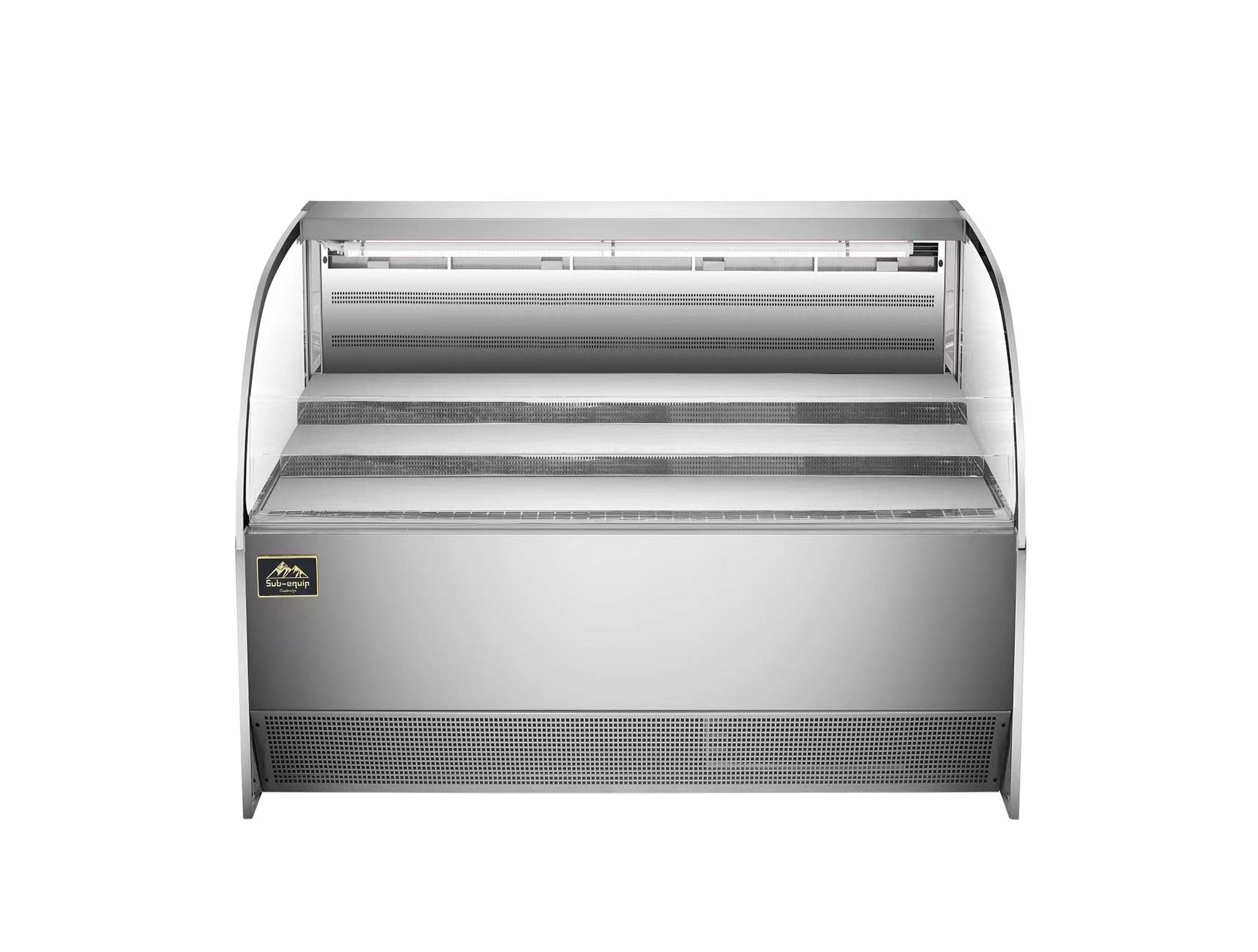 Sub-equip,50" Low Profile Horizontal Air Curtain Open Refrigerated Display Case, Grab and go Refrigerator (W50" X D34"X H33") - Chefcoca