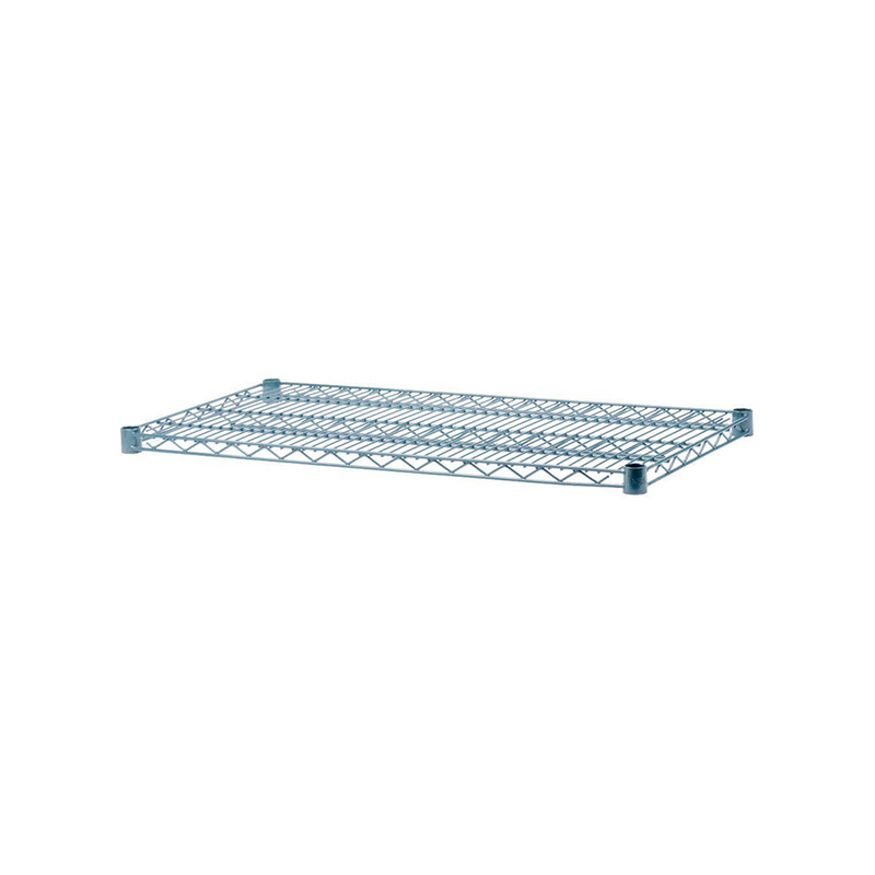 Green Epoxy Coated Wire Shelving 14" Width (2 Pieces, shelves only)