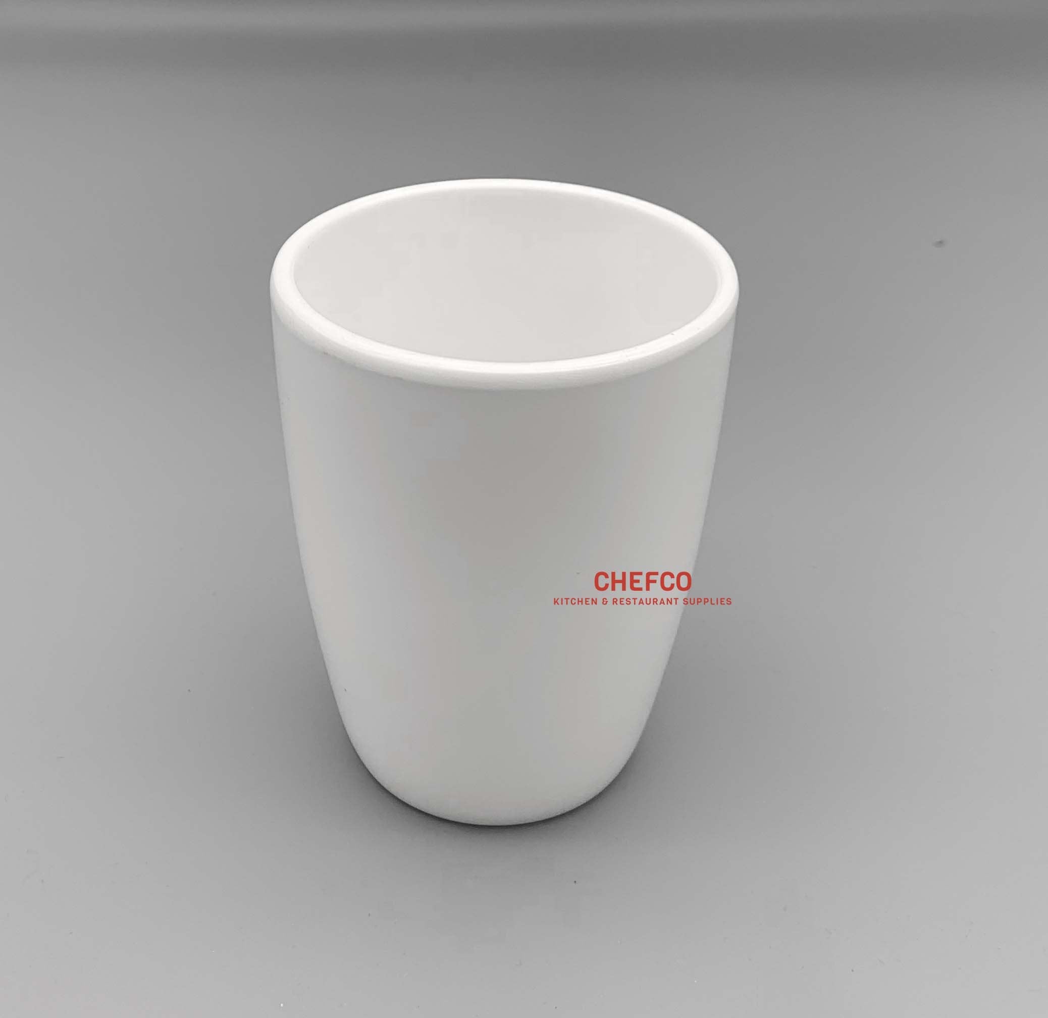 White Melamine Tapered Tea Cup (HC6332W) - Chefcoca