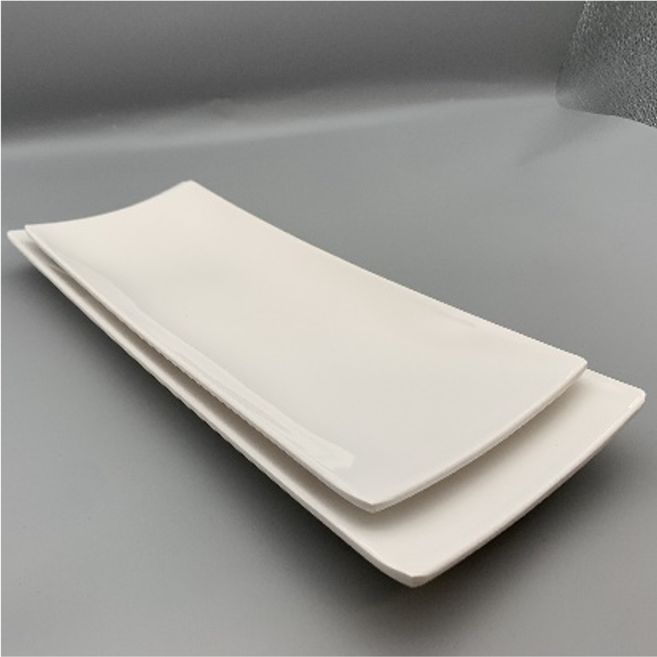 White Modern Melamine Plate (HC8080-14,HC8080-16) - Chefcoca