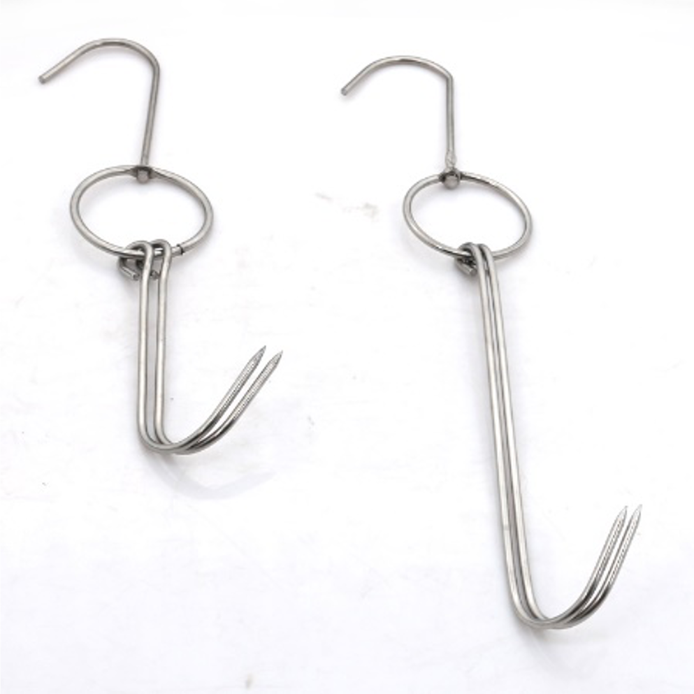 6/8/9" Stainless Steel BBQ Roasting/Smoking Hook - Chefcoca