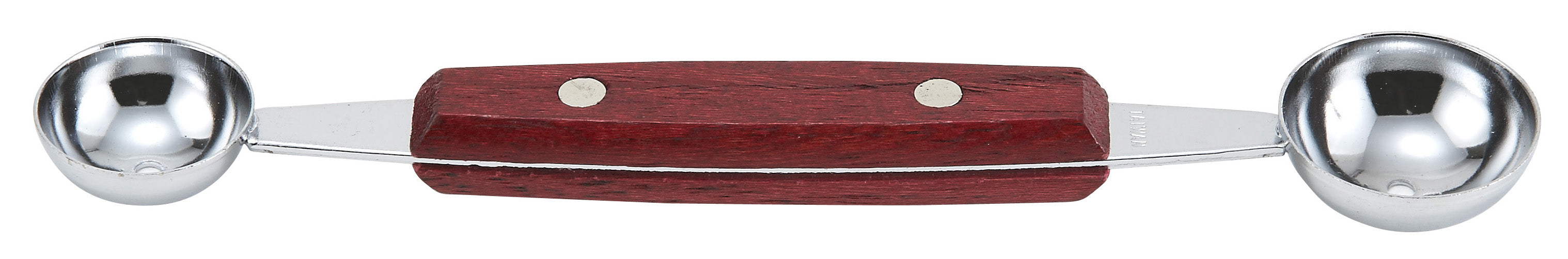 Dual Ended Melon Baller with Wooden Handle - Chefcoca