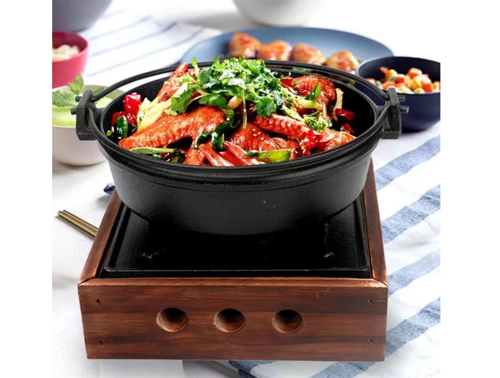 Portable Aluminum Alloy Square Solid Alcohol Stove - Chefcoca