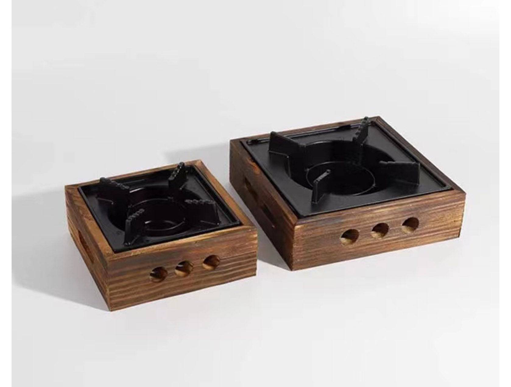 Portable Aluminum Alloy Square Solid Alcohol Stove - Chefcoca