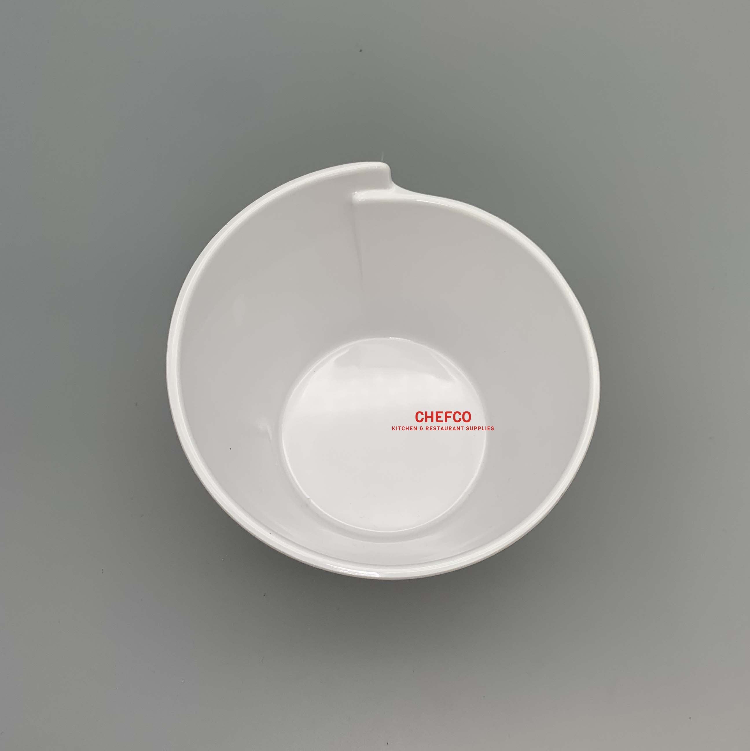 White Geometric Melamine Bowl (J134821) - Chefcoca