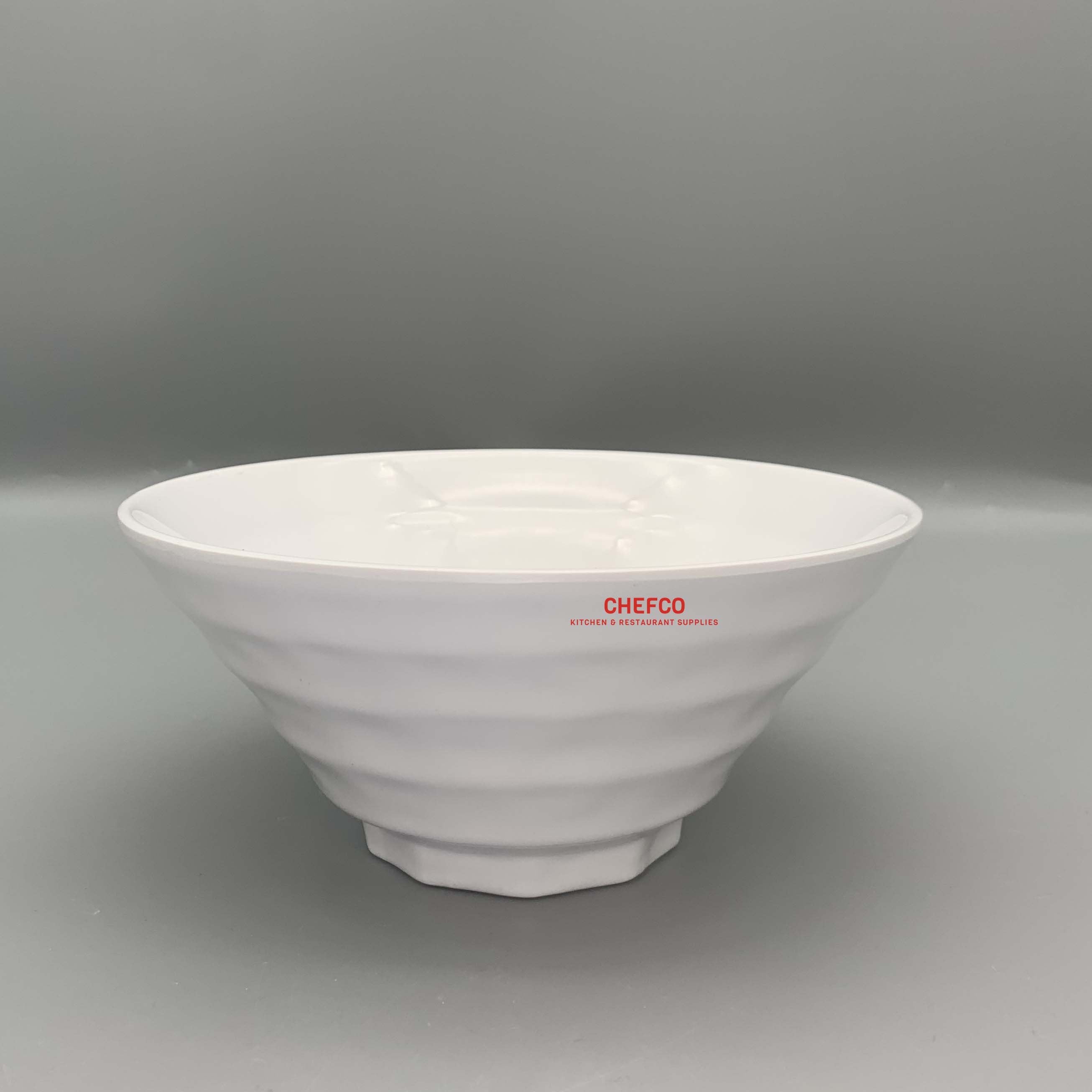 White Textured Waves Melamine Bowl (J2314680) - Chefcoca