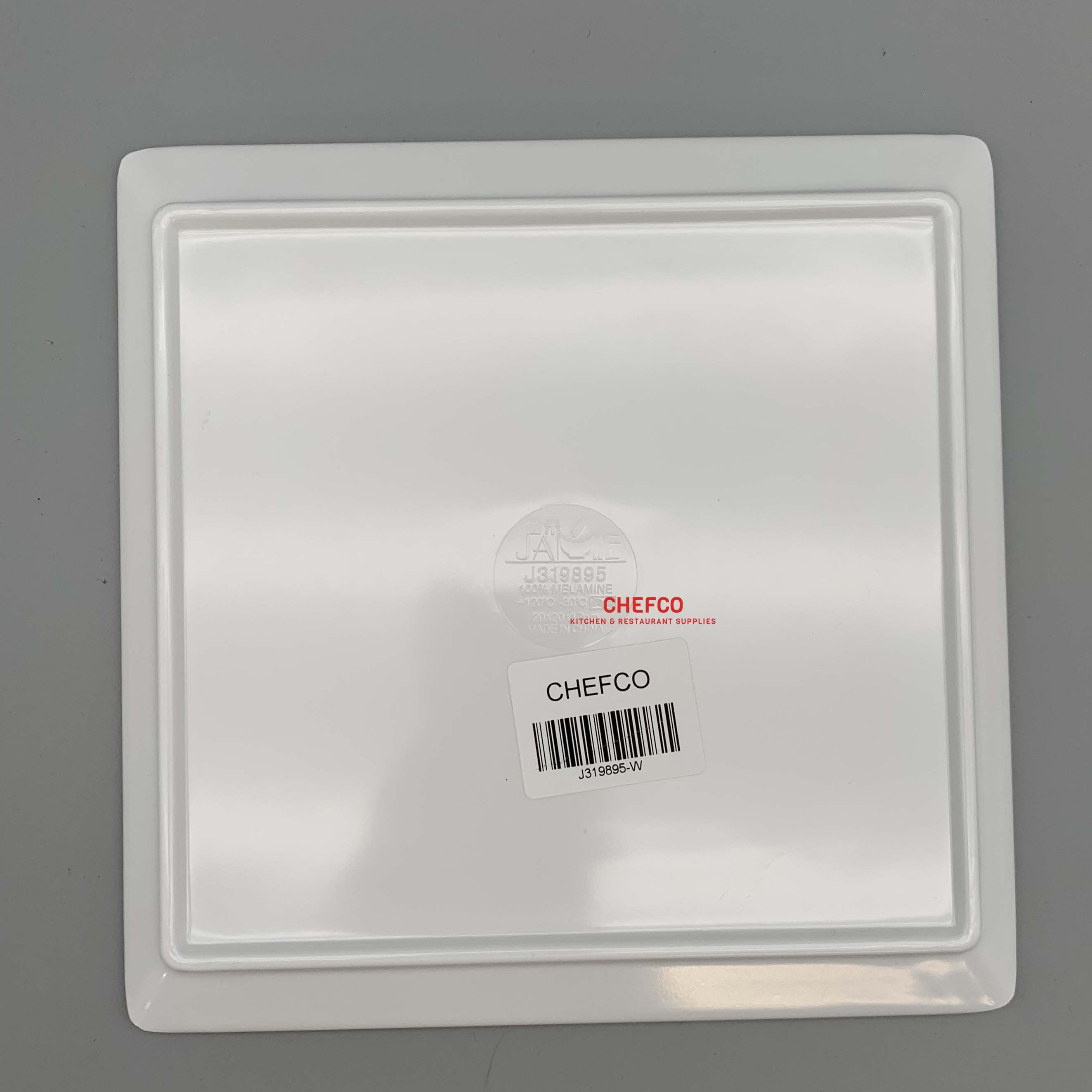 Sleek Square Melamine Plate (J319895) - Chefcoca