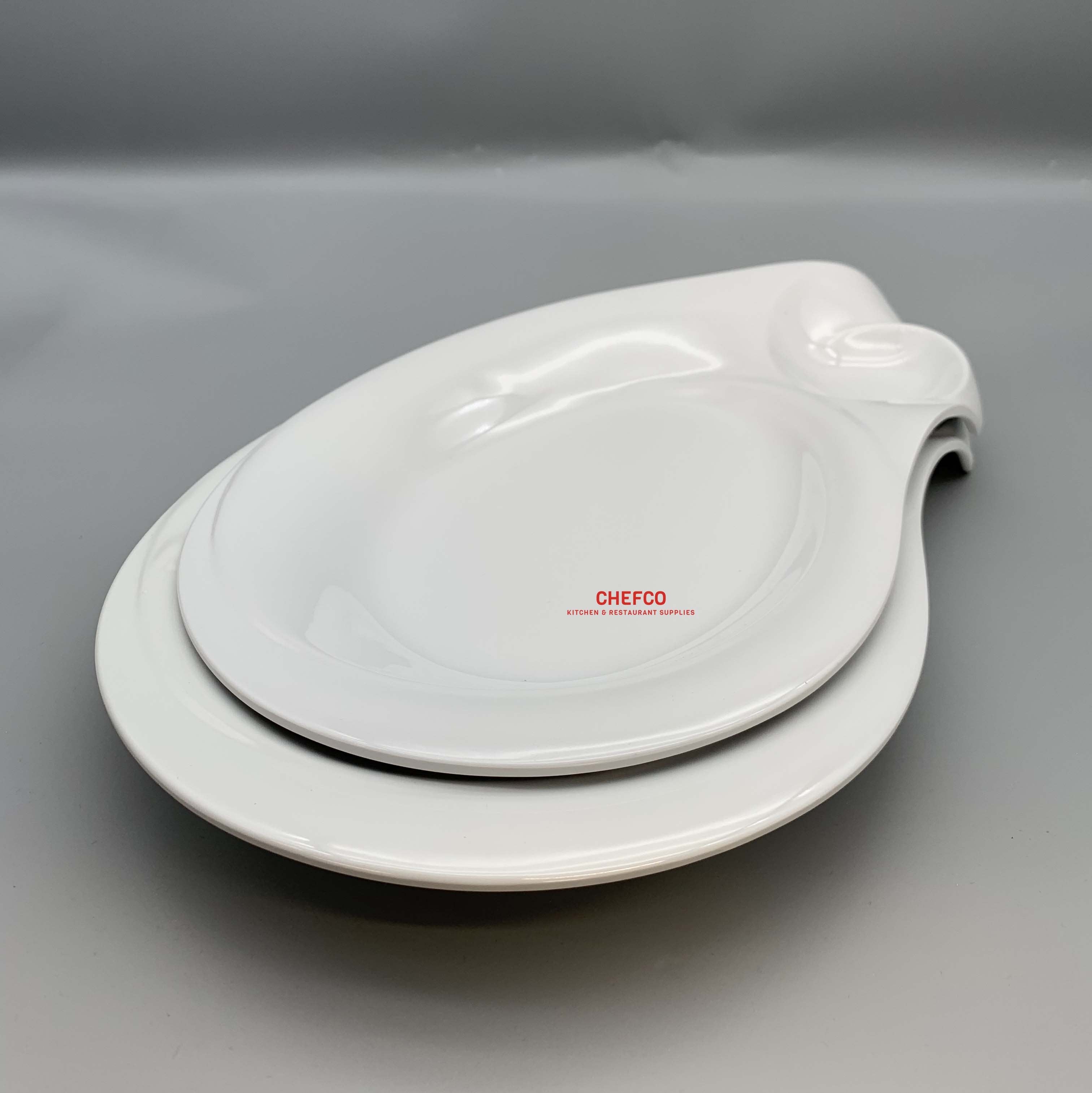 Sculpted Melamine Plate (J616330-J616331) - Chefcoca