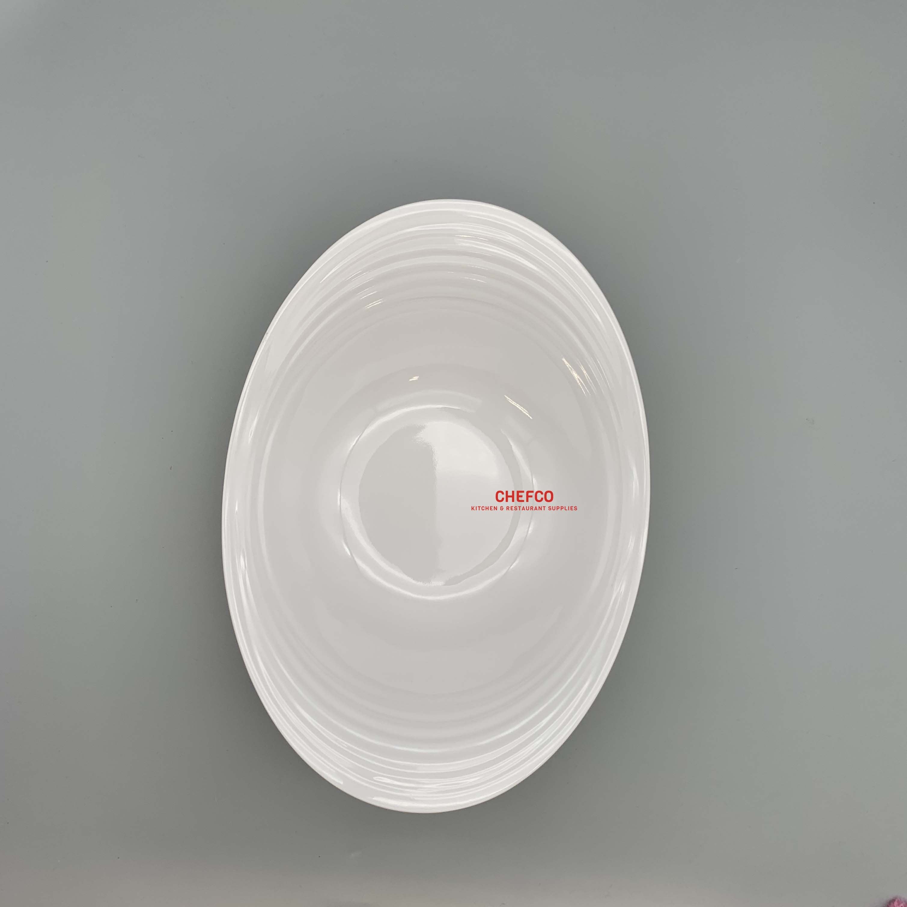 Classic Curved Oval Melamine Bowl (J636750-J636751) - Chefcoca