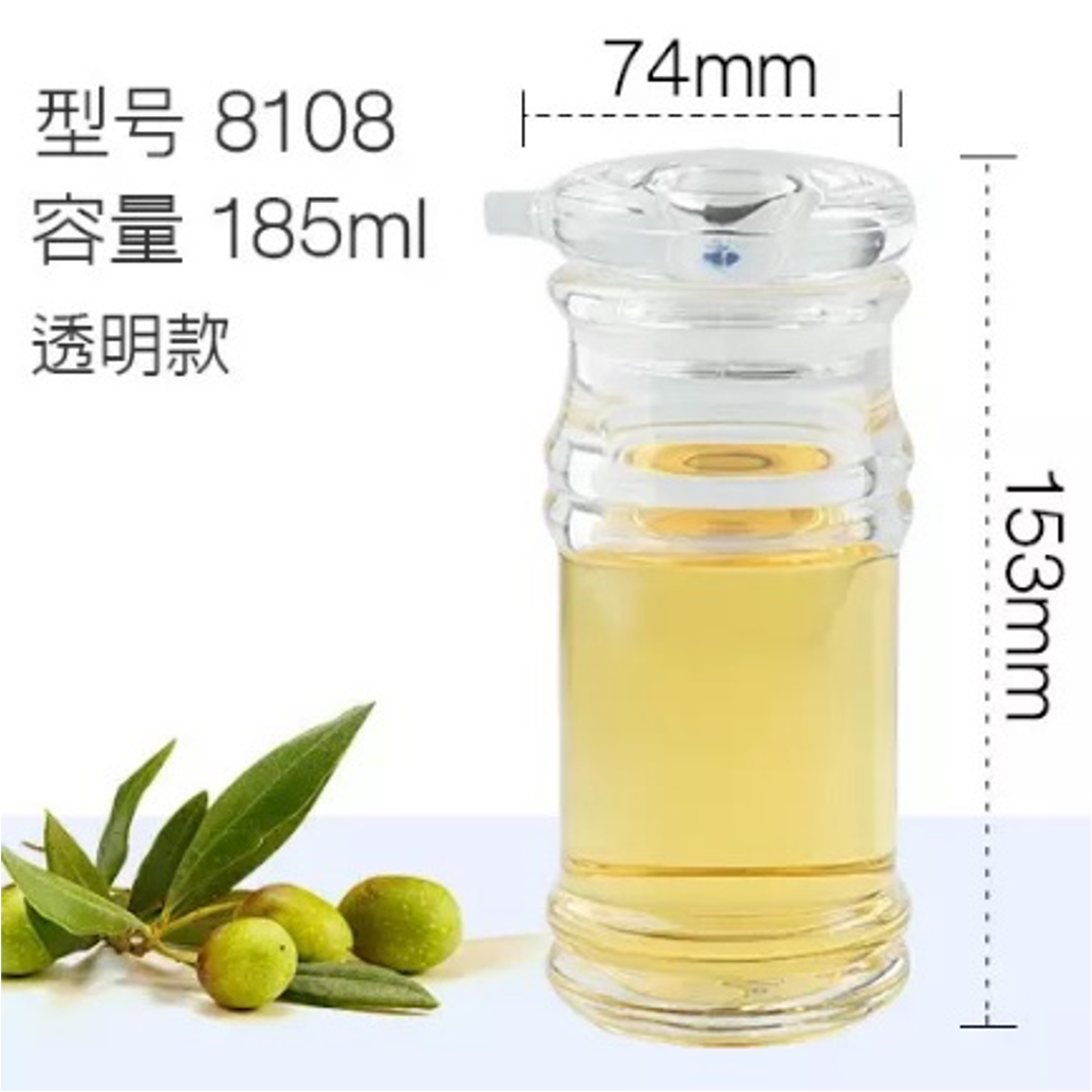 PMMA Sauce and Oil Bottle with Clear Lid (108-240mL) - Chefcoca