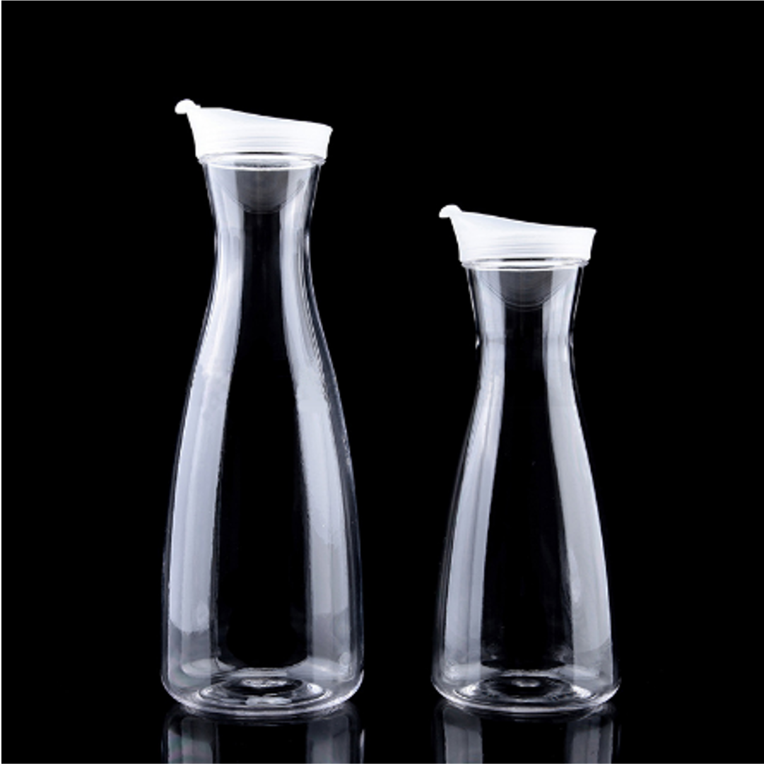 Clear Polycarbonate Juice Pitcher with Lid (1-1.5L) - Chefcoca