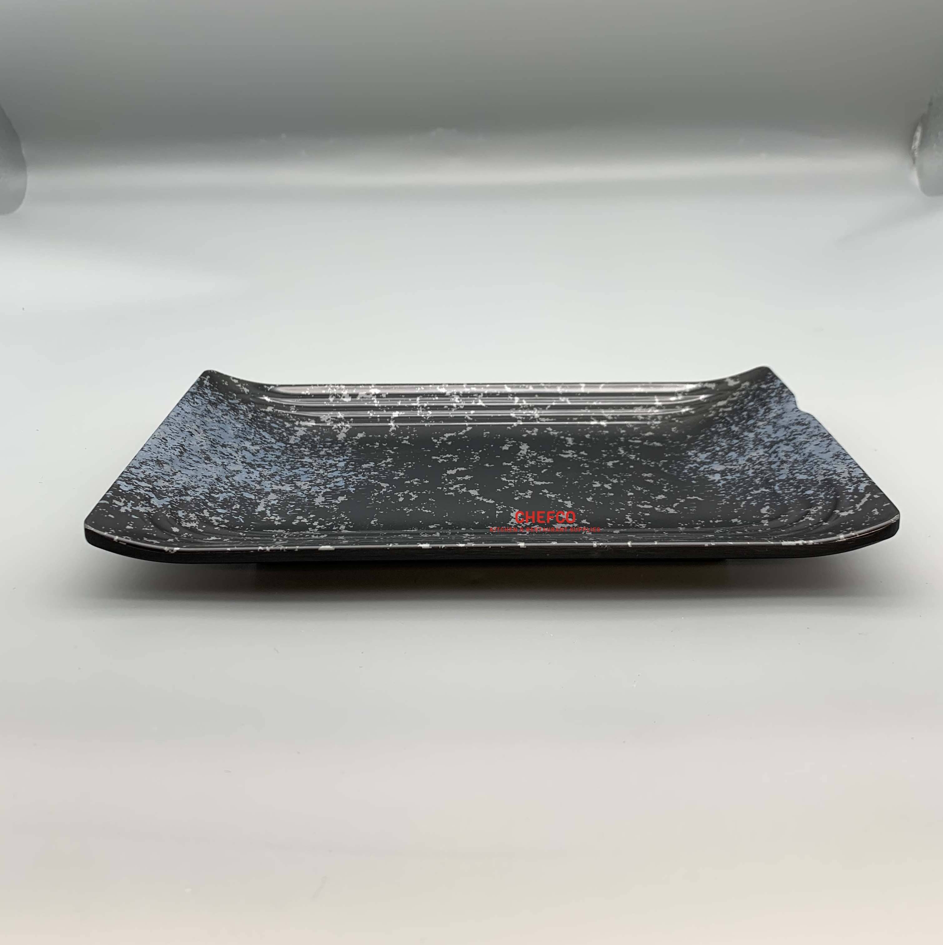 Splatter Blue with Lines Melamine Plate (JB11550,JB11551) - Chefcoca